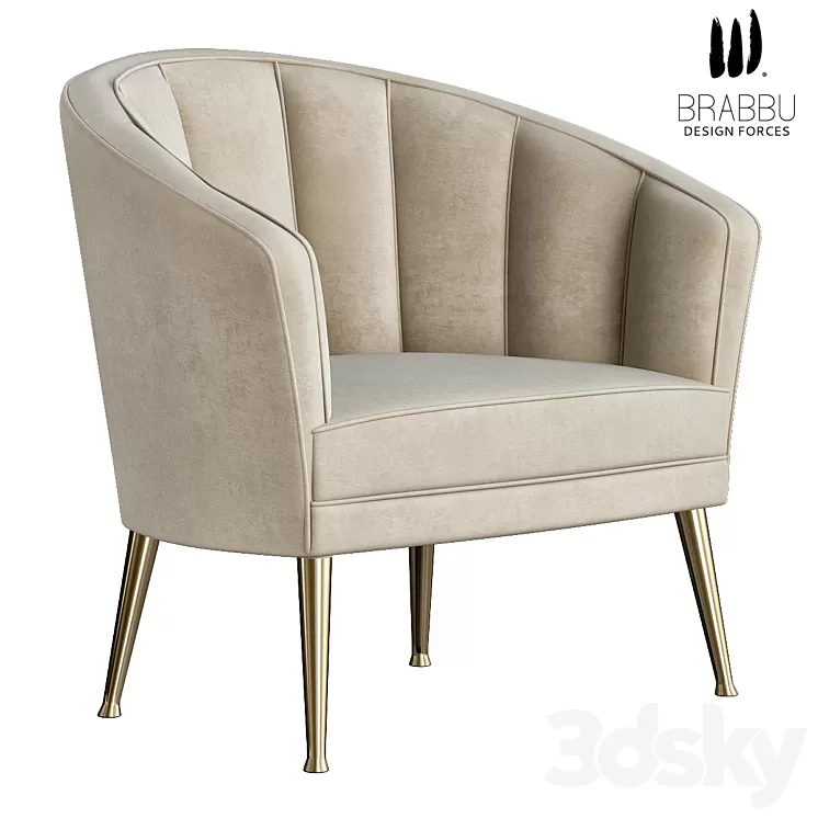 Maya armchair 3D Model Maya armchair 3D Model