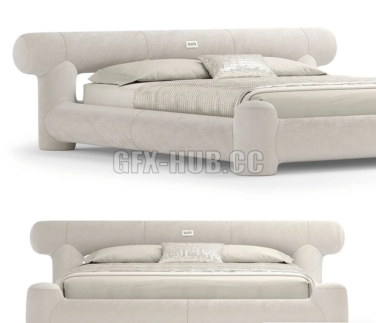 Maya Bed 3D Model
