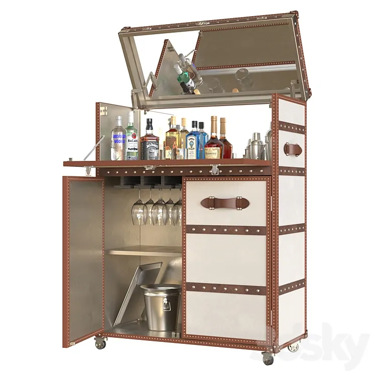 Mayfair bar cart 3D Model Free Download Mayfair bar cart 3D Model Free Download
