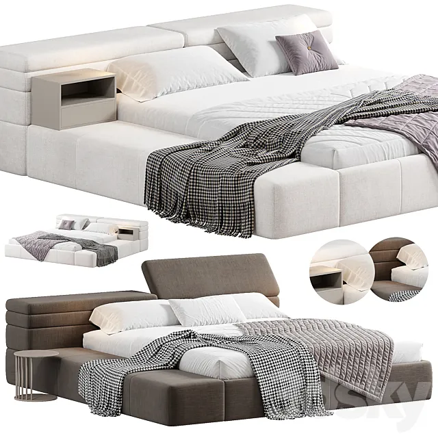 Mayfair Dream Bed by Arketipo Firenze 3D Model Mayfair Dream Bed by Arketipo Firenze 3D Model