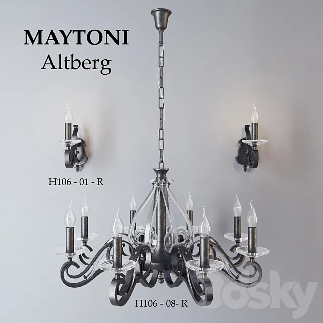 Maytoni Altberg H106-08-R 3D Model