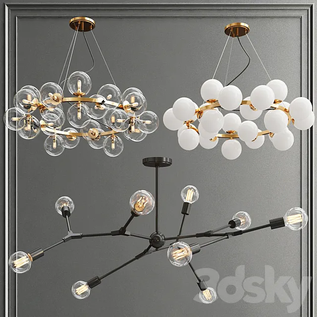 Maytoni and Trazos Chandelier 3D Model Maytoni and Trazos Chandelier 3D Model