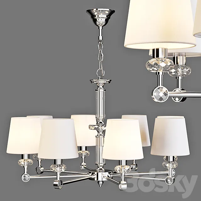 Maytoni: Chandelier – Riverside (MOD018PL-08CH) 3DModel