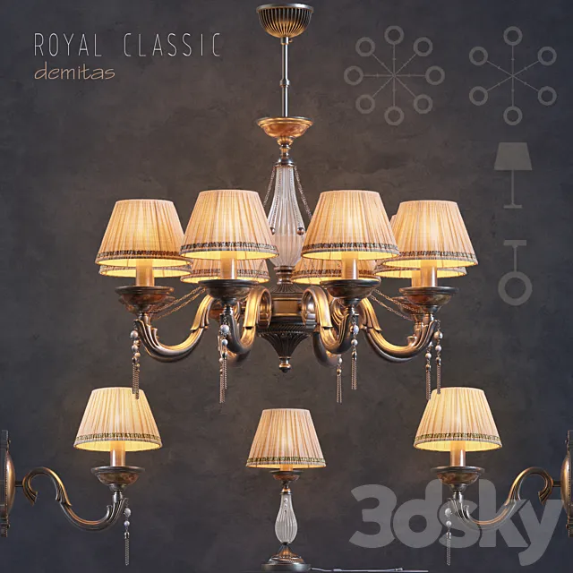 Maytoni COLLECTION: ROYAL CLASSIC SERIES: DEMITAS 3D Model Maytoni COLLECTION: ROYAL CLASSIC SERIES: DEMITAS 3D Model