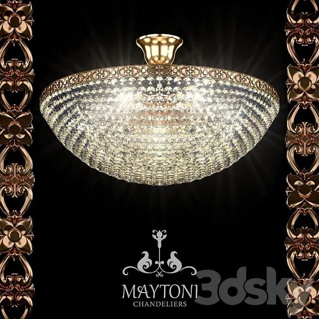 Maytoni D783-PT50-3-G 3DModel Maytoni D783-PT50-3-G 3DModel