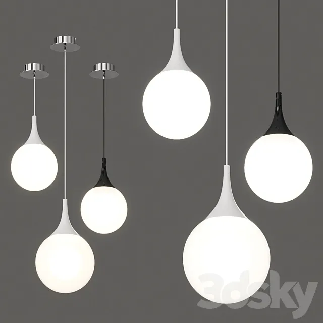 Maytoni Dewdrop Pendant Lamps 3D Model Maytoni Dewdrop Pendant Lamps 3D Model