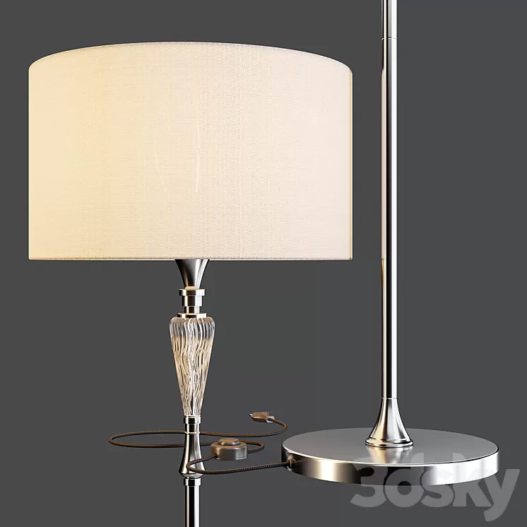 Maytoni: Floor Lamp – Alicante (MOD014-FL-01-N) 3D Model Maytoni: Floor Lamp – Alicante (MOD014-FL-01-N) 3D Model