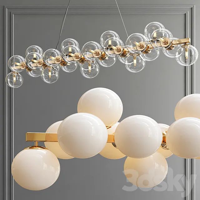Maytoni Linear Pendant Lamp Dallas 3D Model