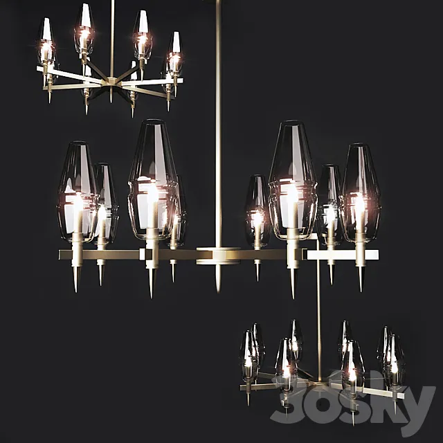 Maytoni Lita H002PL-08G 3DModel Maytoni Lita H002PL-08G 3DModel