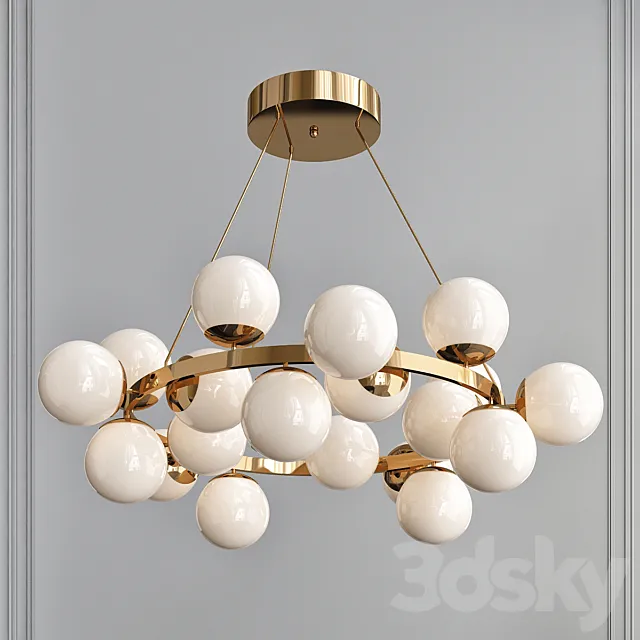 Maytoni MOD548PL-25G Dallas 3D Model