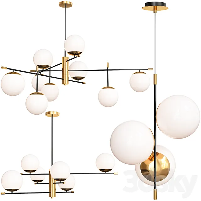 Maytoni Nostalgia Chandelier Set 3DModel Maytoni Nostalgia Chandelier Set 3DModel