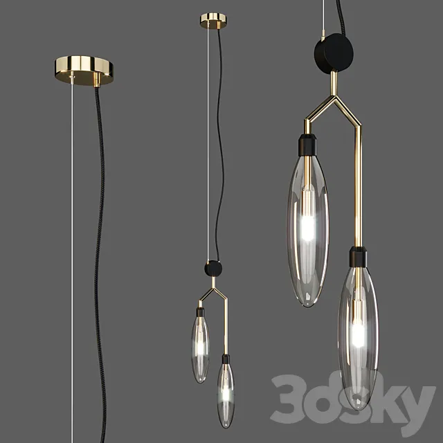 Maytoni: Pendant Lamp – Ventura  (Mod012-pl-02-g) 3D Model