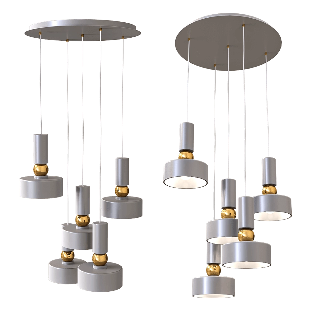 Maytoni – Pendant lamp Void MOD030PL-05GR 3D Model