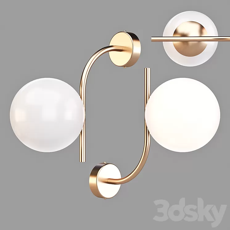 Maytoni: Rendez-Vous (MOD109Wl-01BS) – Wall Lamp 3D Model Maytoni: Rendez-Vous (MOD109Wl-01BS) – Wall Lamp 3D Model