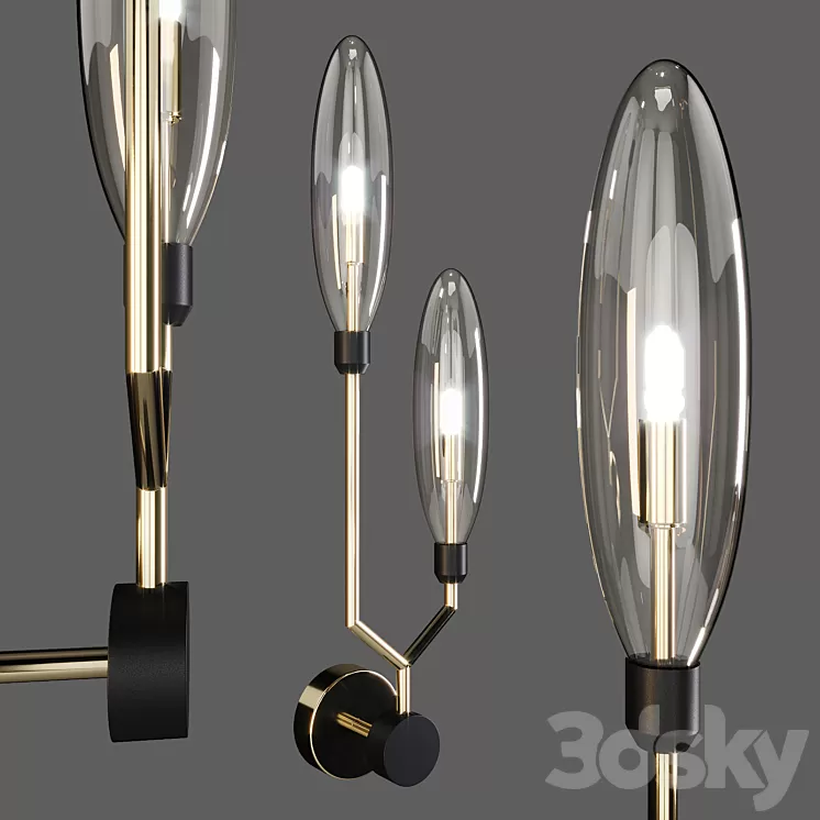 Maytoni: Wall Lamp – Ventura (MOD012-WL-02-G) 3D Model