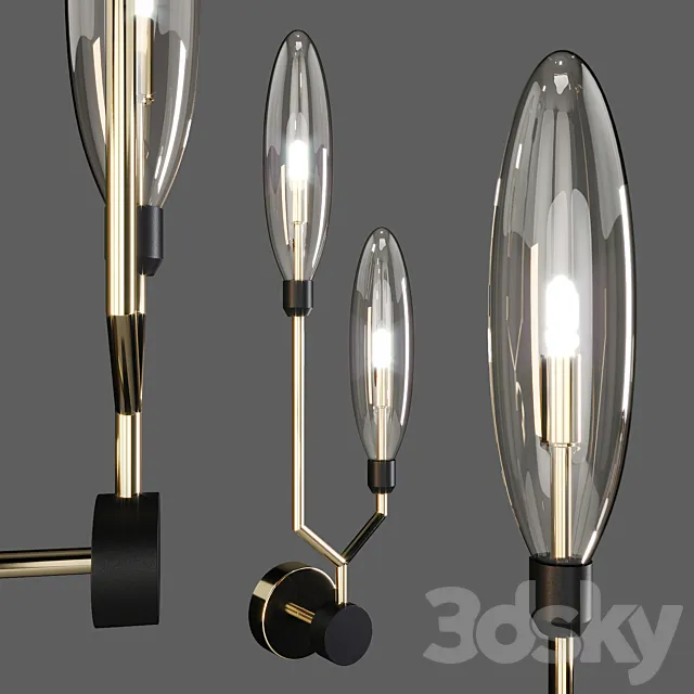 Maytoni: Wall Lamp – Ventura (MOD012-WL-02-G) 3DModel