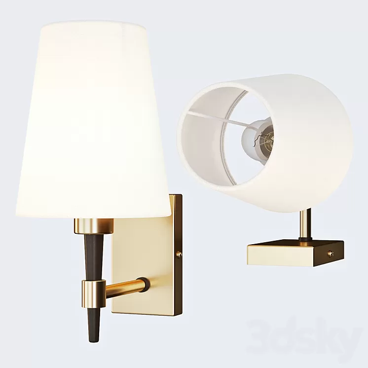 Maytoni: Wall Lamp – Zaragoza 3D Model Maytoni: Wall Lamp – Zaragoza 3D Model