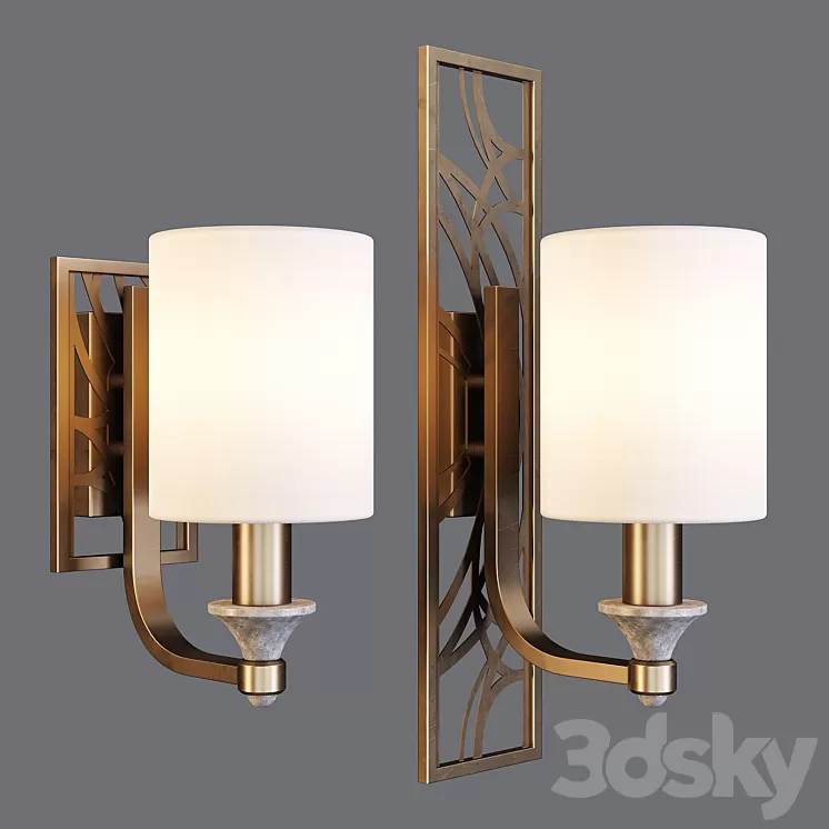 Maytoni: Wall Lamps – Vittoria (H004 – & – H005-WL-01-BG) 3D Model