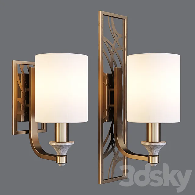 Maytoni: Wall Lamps – Vittoria (H004 – & – H005-WL-01-BG) 3DModel