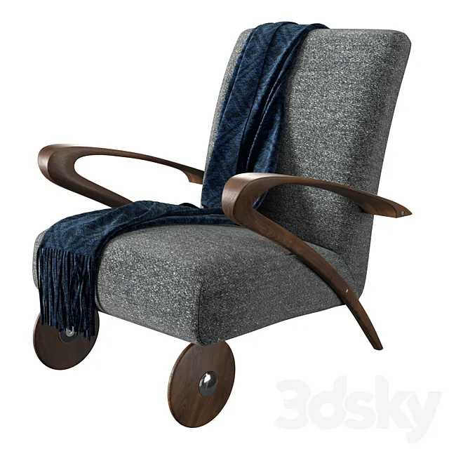 Mazzoli Rolling armchair 3DModel Mazzoli Rolling armchair 3DModel