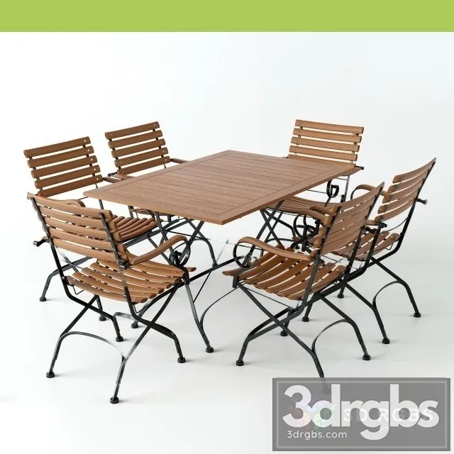 MBM Brazil Table and Chair 3D Model Download