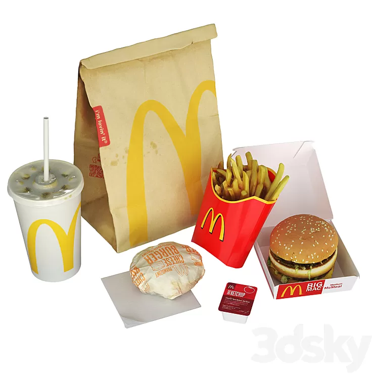 McDonalds Meal 3D Model