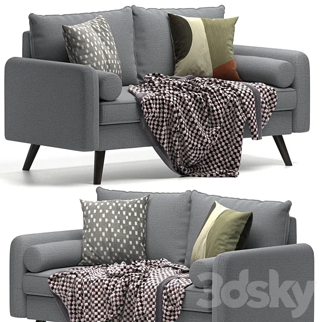Mcelhaney 70.1 Round Arm Sofa 3D Model Mcelhaney 70.1 Round Arm Sofa 3D Model