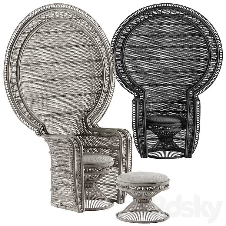 Mcguire melek armchair 3D Model