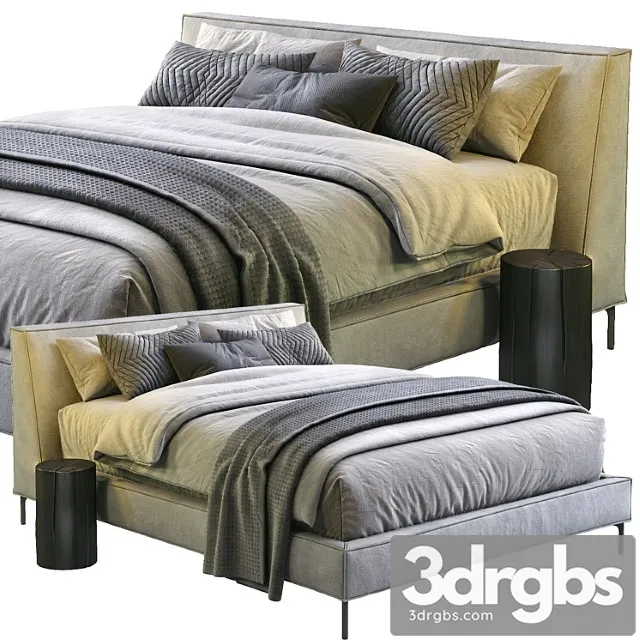 Md house bed clover 2 3D Model Download