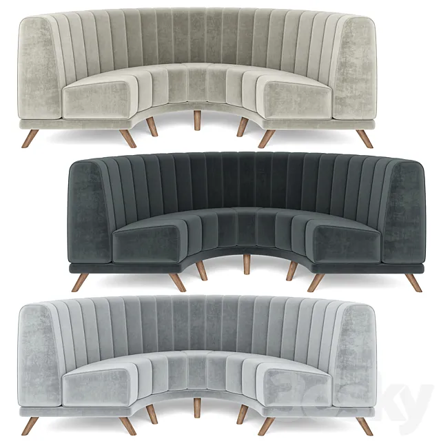 MD Round Sofa 003 3D Model MD Round Sofa 003 3D Model