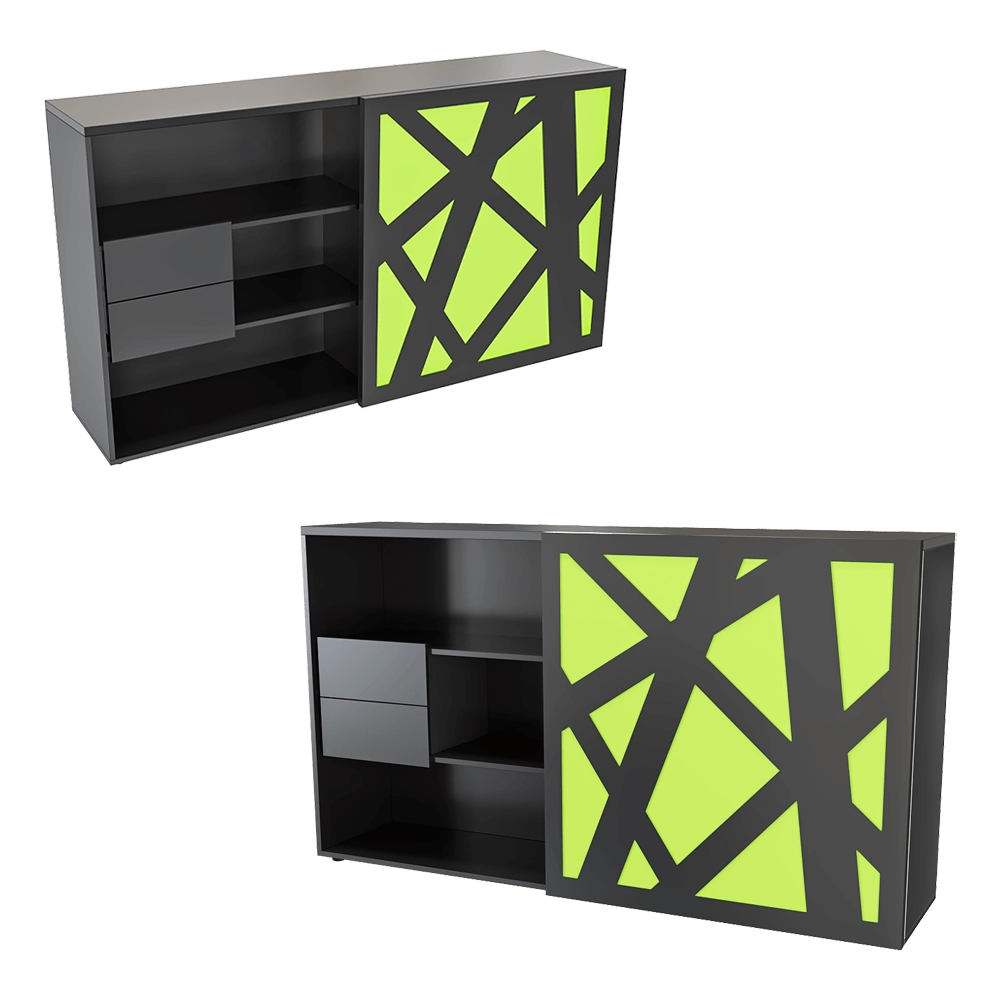MDD – Cabinet Zig-Zag 3D Model
