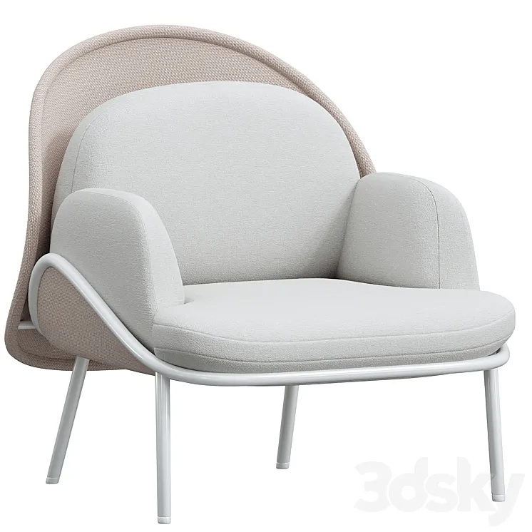 MDD MESH Low-back wingchair Designer Krystian Kowalski Collection Mesh 3D Model Free Download