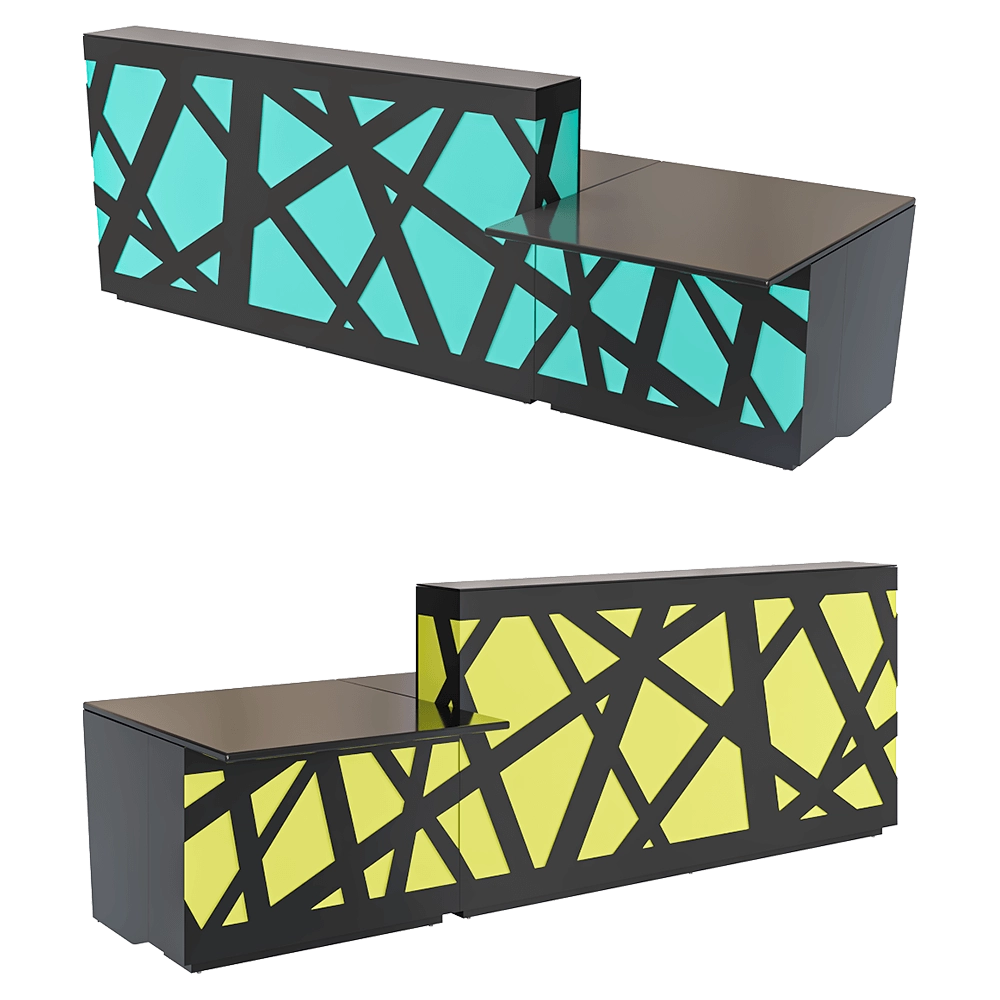 MDD – Reception desk Zig-Zag 3D Model