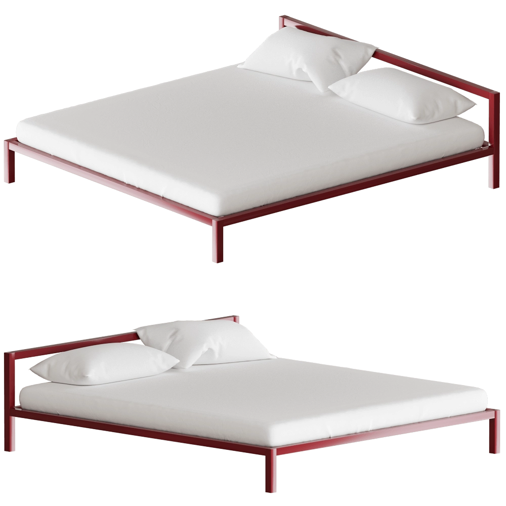 MDF Italia – Bed Aluminium 3D Model MDF Italia – Bed Aluminium 3D Model
