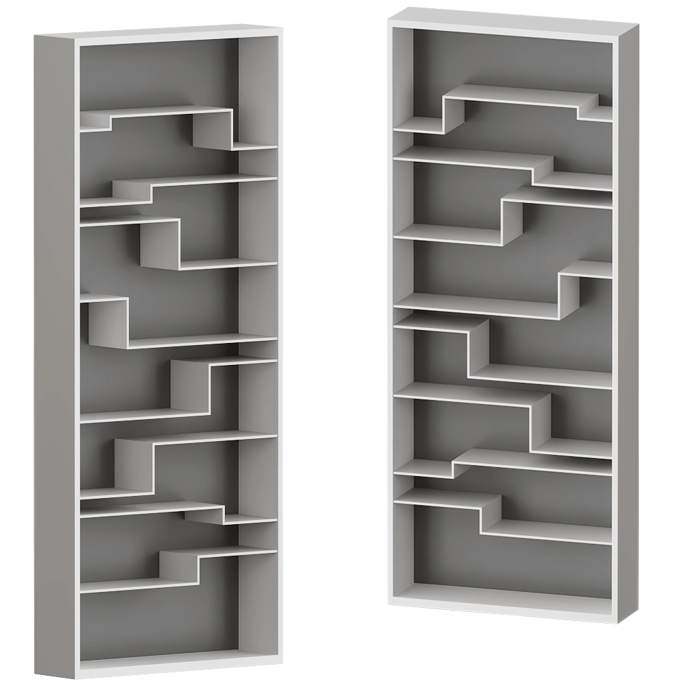 MDF Italia – Bookcase Melody 3D Model MDF Italia – Bookcase Melody 3D Model