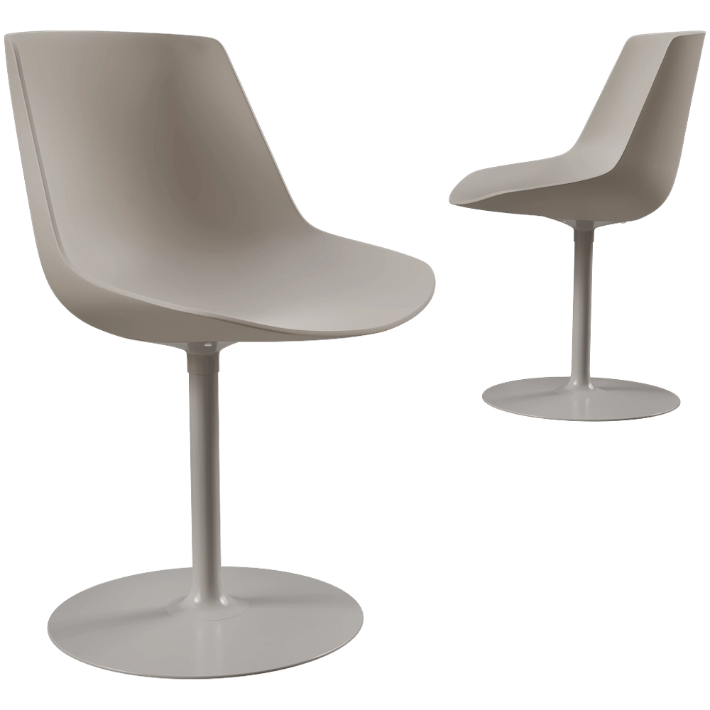 MDF Italia – Chair Flow base with central leg 3D Model