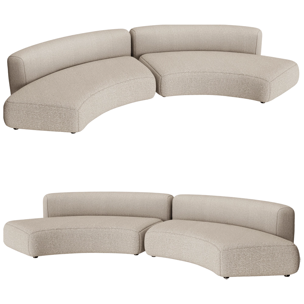 MDF Italia – Sofa COZY CURVE 3D Model