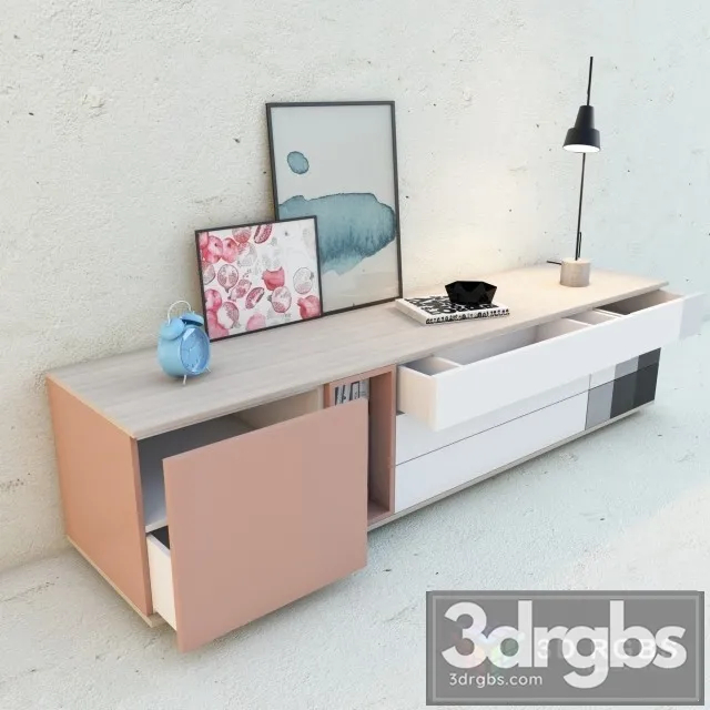 MDF Rose Sideboard 3D Model Download