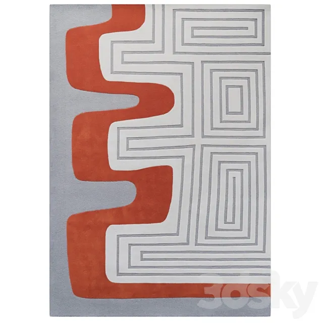 Meander Rug by Dare to Rug 3D Model Meander Rug by Dare to Rug 3D Model