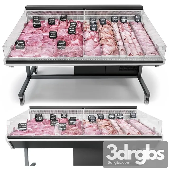 Meat Showcase 2 3D Model Download