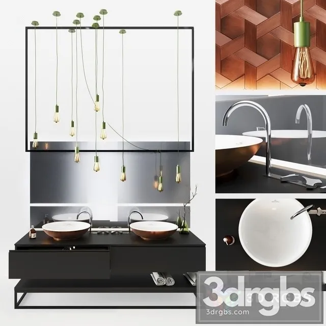 Mebelwc Bathroom Set 1 3D Model Download