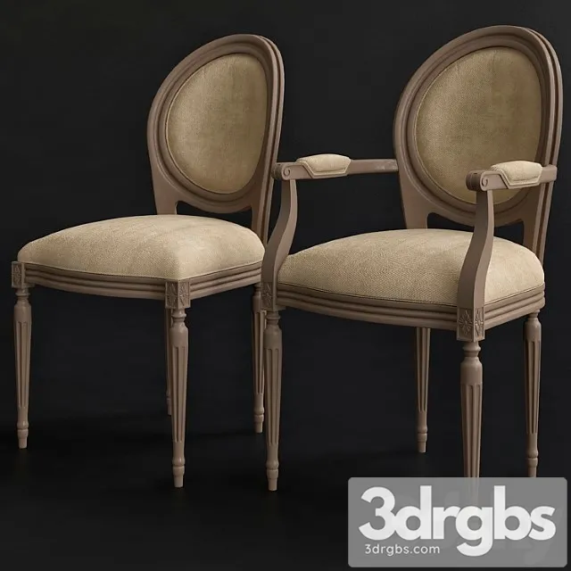 Medallion xvi chair 1 louis modern 2 3D Model Download Medallion xvi chair 1 louis modern 2 3D Model Download