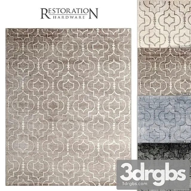 Medallione rug rh 2 3D Model Download