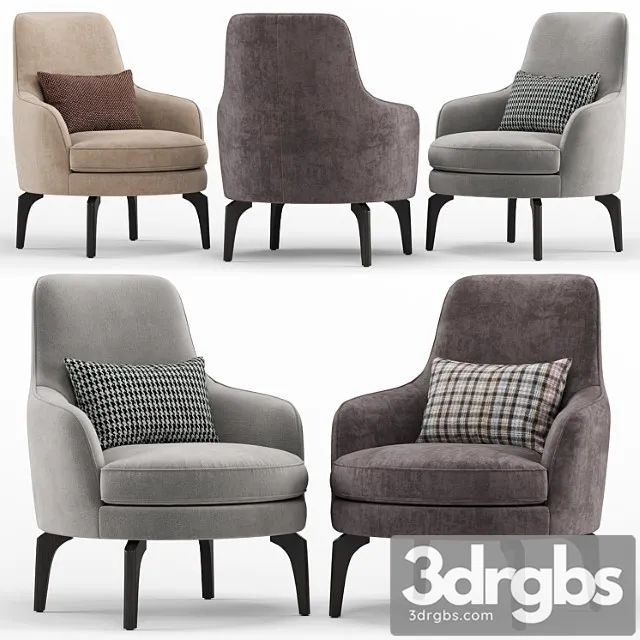 Medea armchair – calligaris 3D Model Download Medea armchair – calligaris 3D Model Download