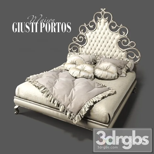 Medea Giusti Portos Bed 3D Model Download