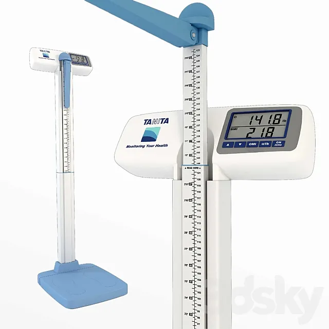 Medical Scales Tanita WB-3000 3D Model Medical Scales Tanita WB-3000 3D Model