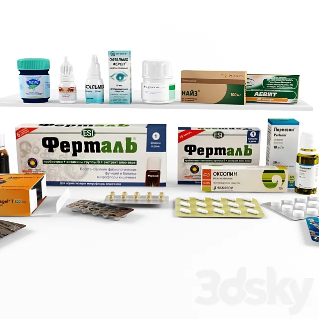 medications 3DModel medications 3DModel