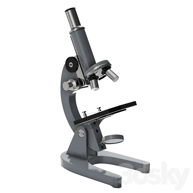 Medicine Microscope 3D Model Medicine Microscope 3D Model