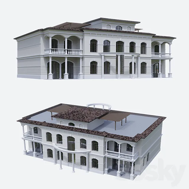 Mediterranean Villa 3DModel
