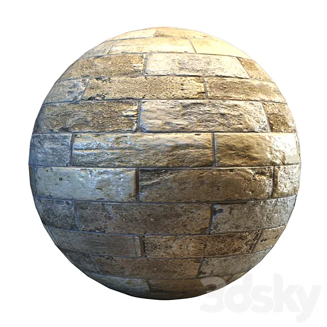 medival stone material 3D Model